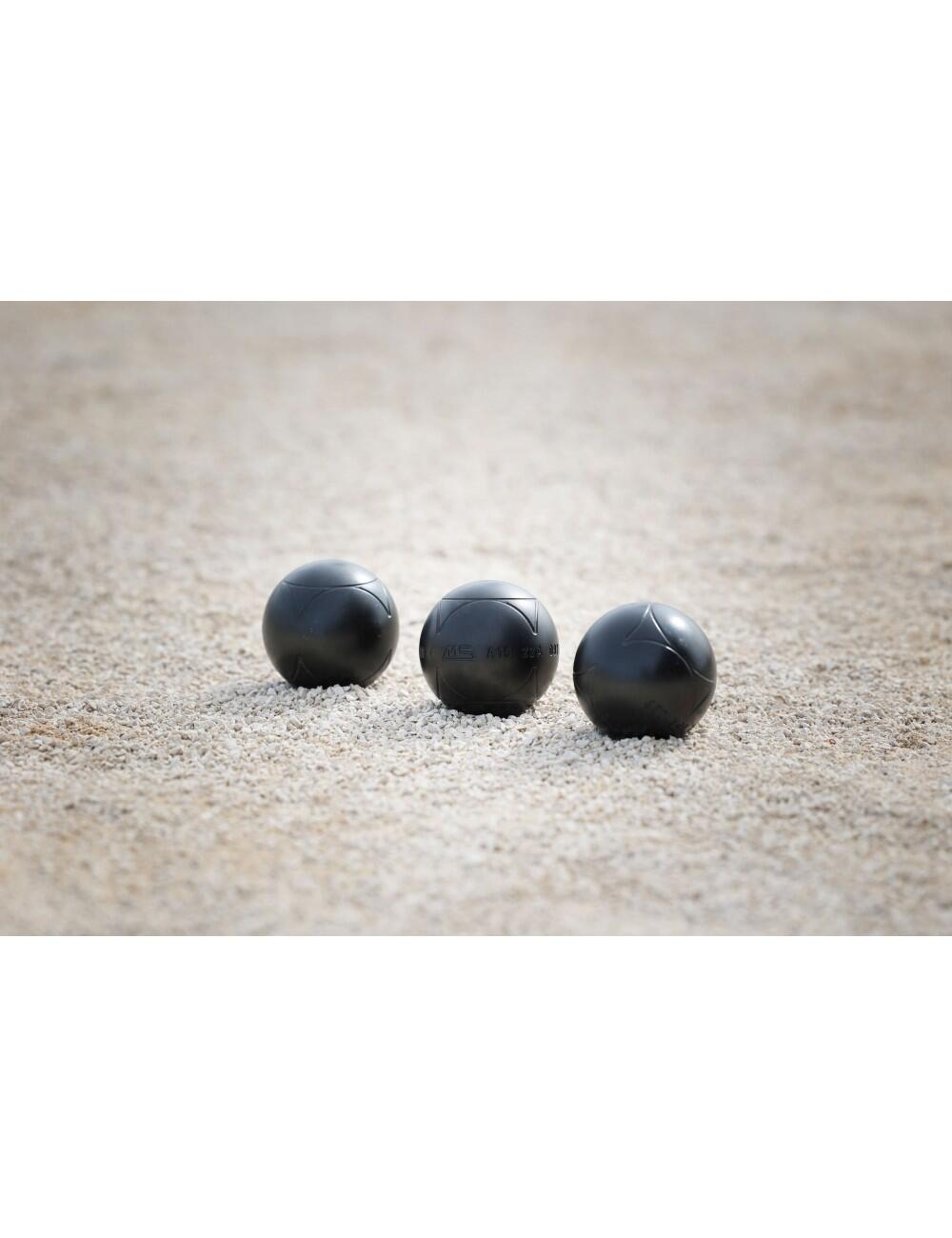 Wedstrijdpetanqueballen Anti Rebound - STRA Geribbeld Staal 3/3