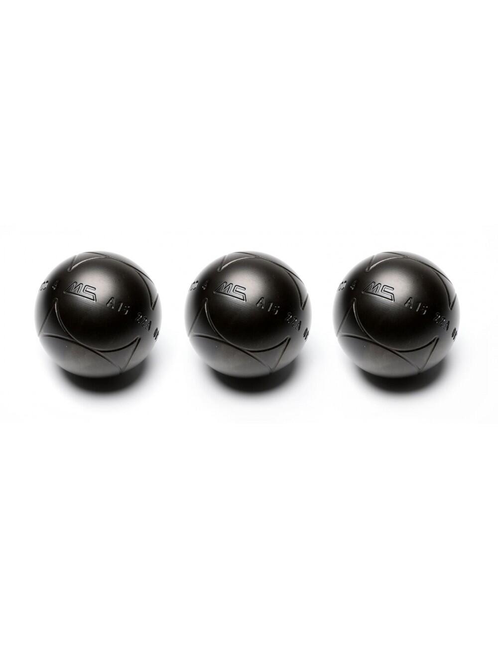 Wedstrijdpetanqueballen Anti Rebound - STRA Geribbeld Staal 2/3