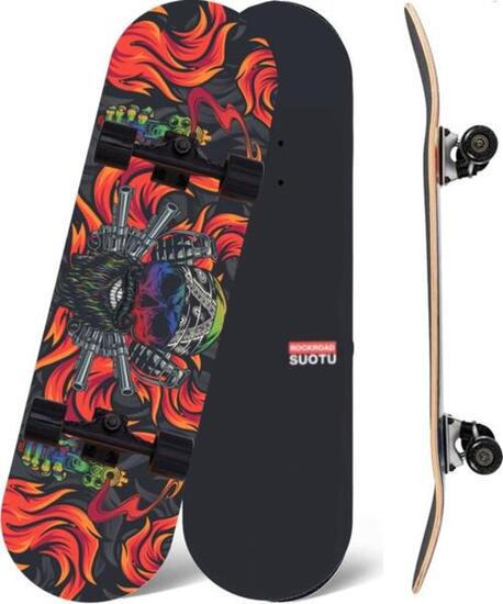 Skateboard - Skull adulte
