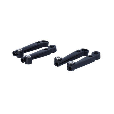 Eurofender Set 4 Supporti per Aste Dritte Nero.