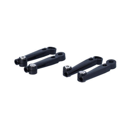Eurofender rechte stanghouders, zwart, set van 4.