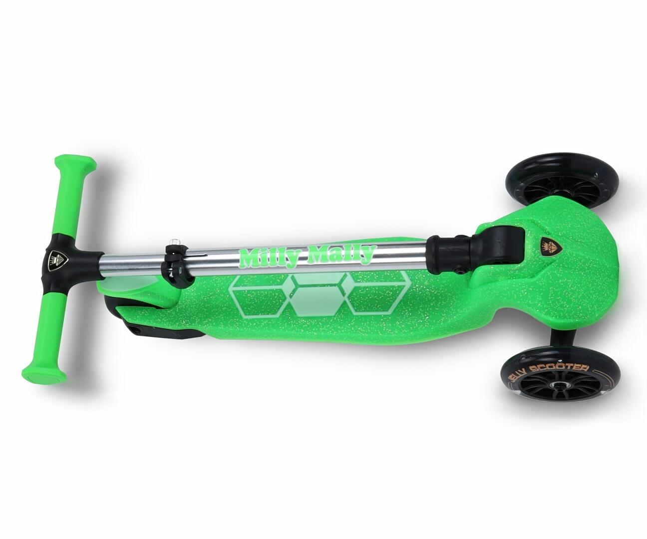 Scooter Jelly vert roues LED 7/7