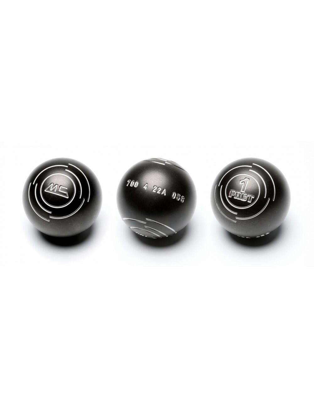 Wedstrijd Petanque Ballen Anti Bounce - 1 PACT Staal 4/5