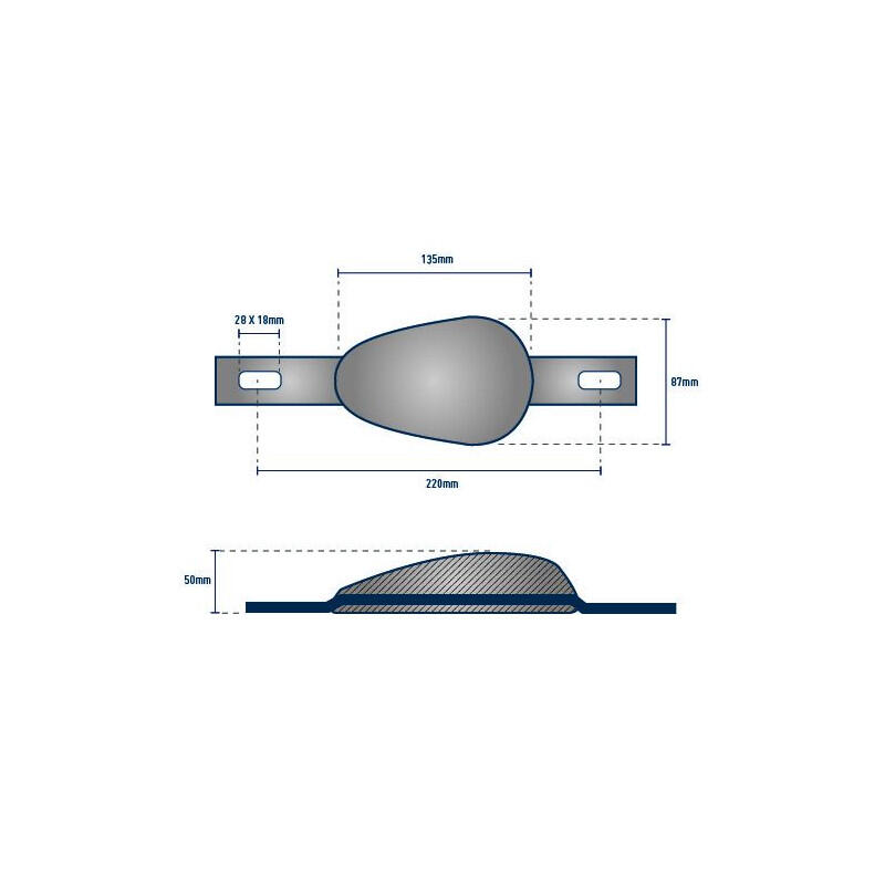 Anodo imbullonato 2,2 kg - ARANCIOMARINA 2/2