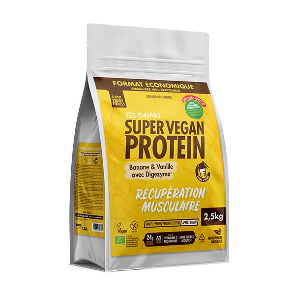 Proteína Vegana Iswari Super Vegan Protein Plátano y Vainilla con Digezyme® 5/5