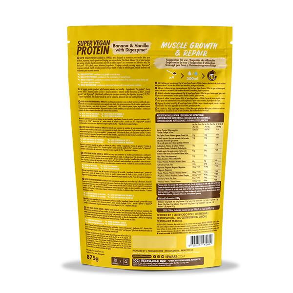 Super Vegan Protein Banana e Baunilha com Digezyme® 2/3