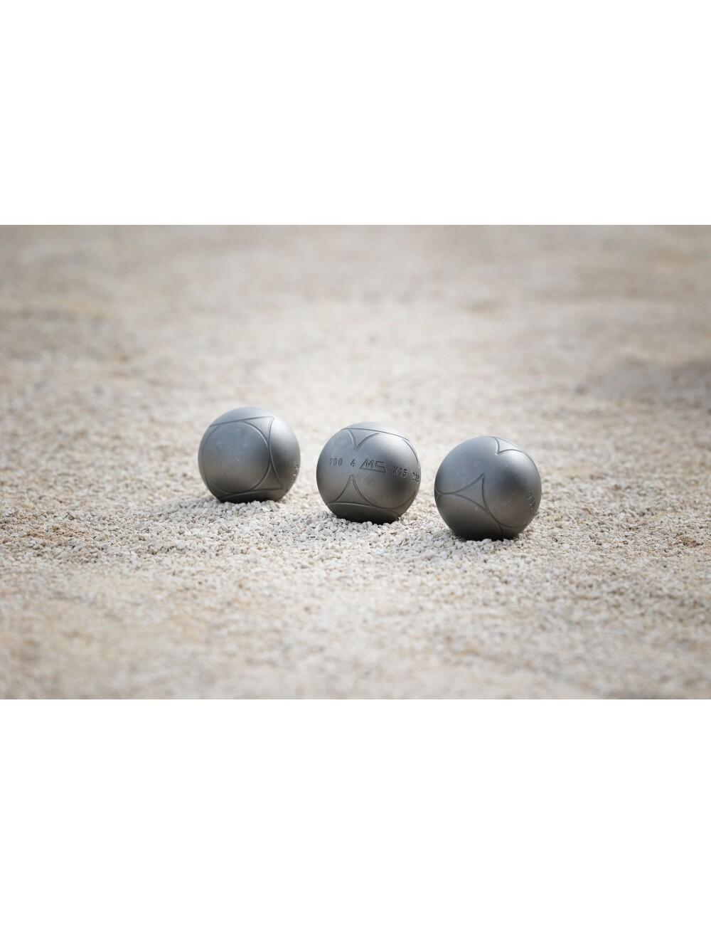 Wedstrijd Petanque Ballen Anti Bounce - STRX Roestvrij Staal 3/3