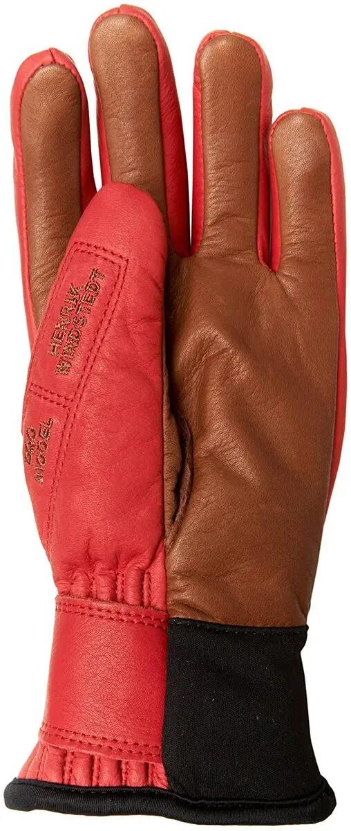 Hestra Henrik Lether Pro skihandschoenen bruin/rood 6/6