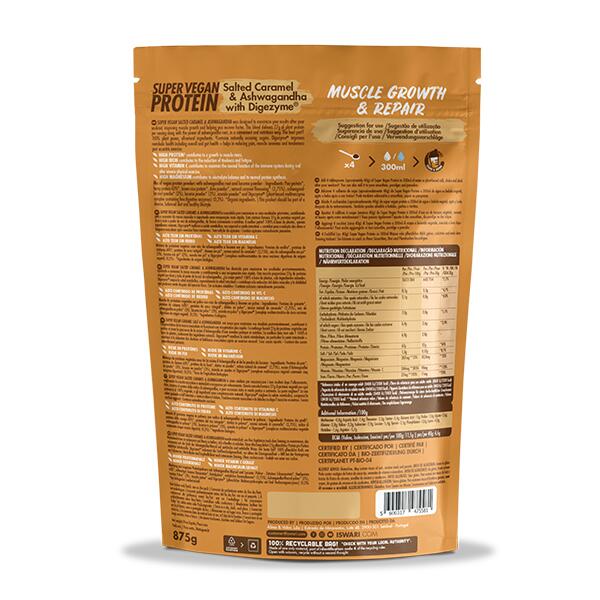 Super Vegan Protein Caramelo Salgado e Ashwagandha com Digezyme® 2/4