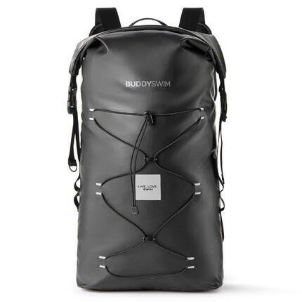 Waterdichte rugzak Dry Backpack 30L, waterdicht en slijtvast zwart-blauw