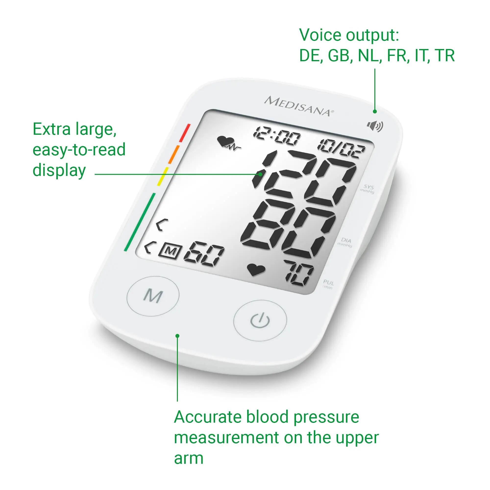 medisana BU 535 Voice Bovenarm Bloeddrukmeter Zuid 5/7
