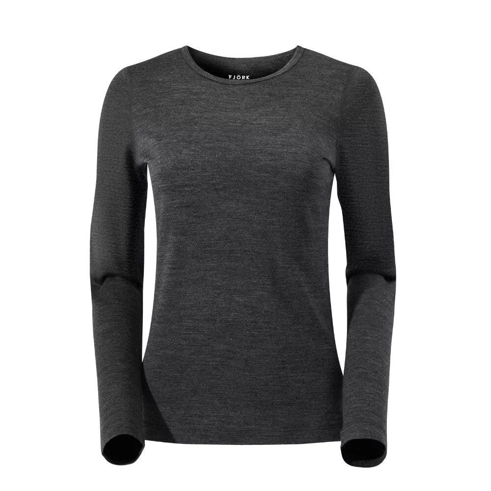 T-Shirt für Frauen aus 100% Merinowolle mit langen Ärmeln - Bjork 210 2/5