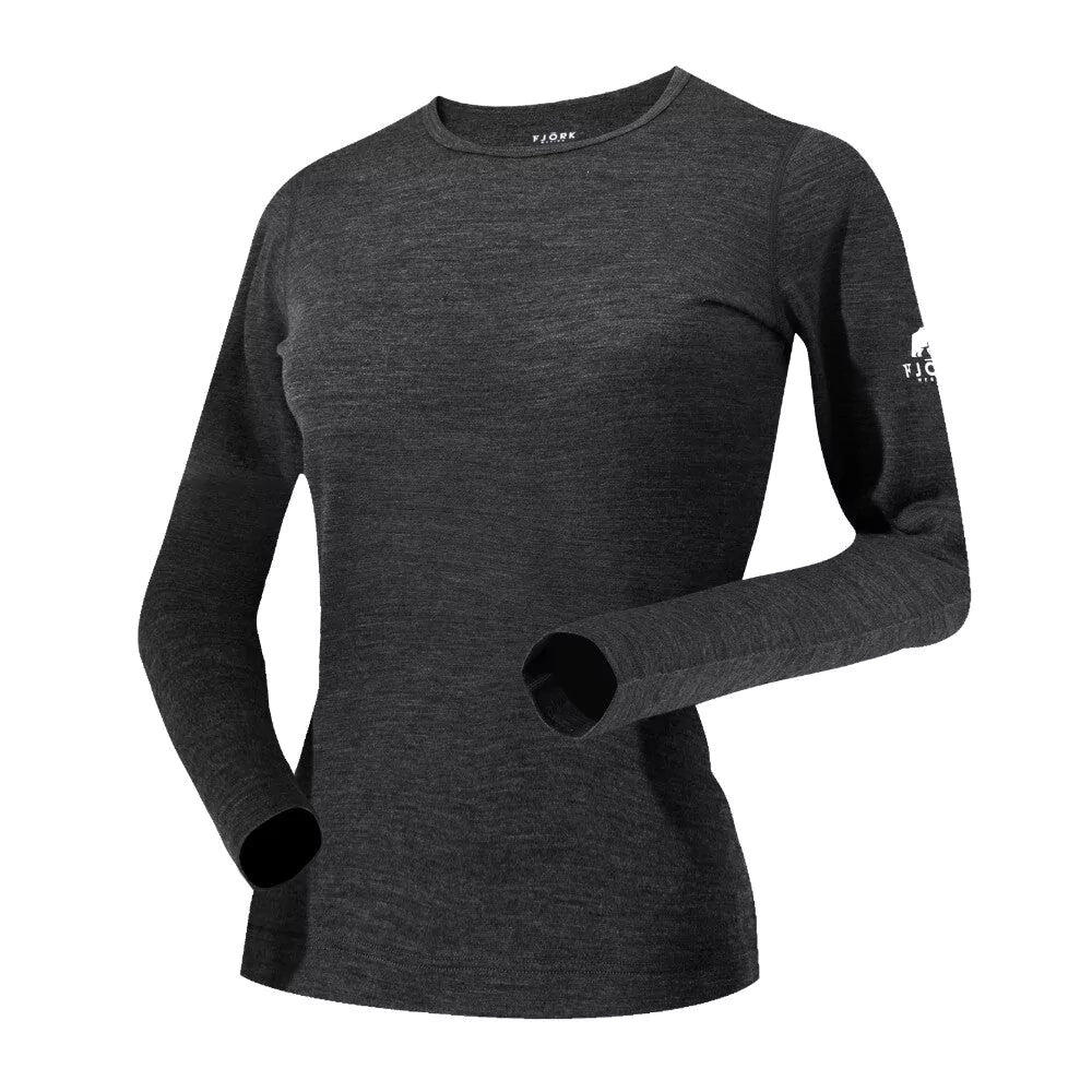 T-Shirt für Frauen aus 100% Merinowolle mit langen Ärmeln - Bjork 210 3/5