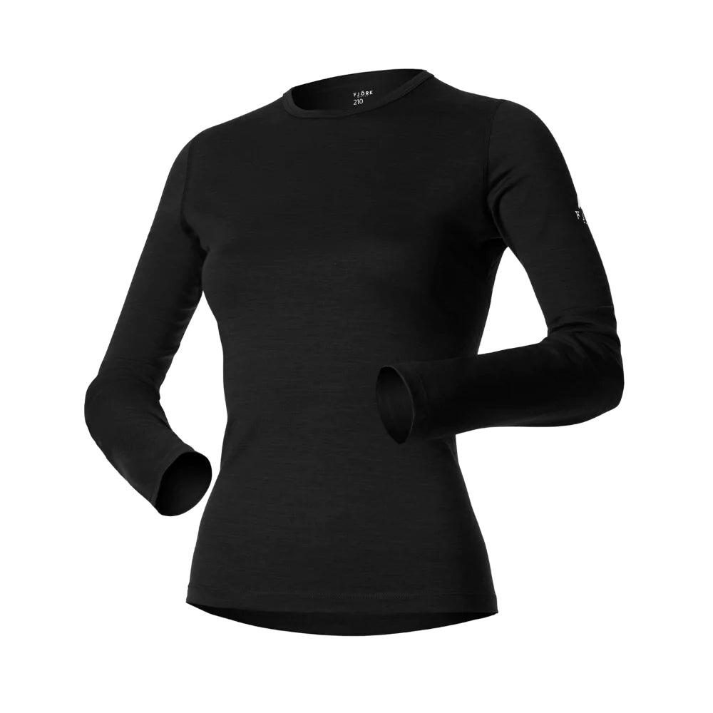 T-shirt femme 100% laine de mérinos manches longues - Bjork 210 2/3