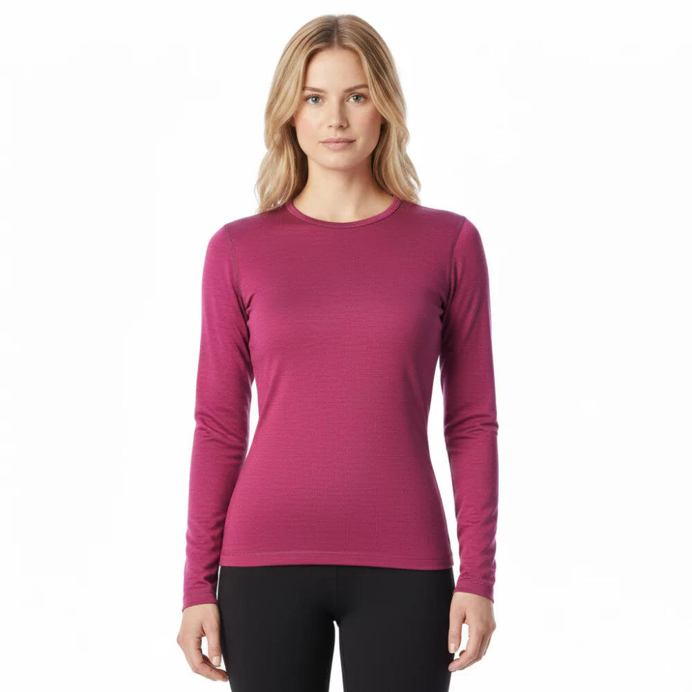 Fjork Merino - T-shirt Femme 100% Laine De Mérinos Manches Longues - Bjork 210 - T-shirt Manches Longues - Rose - 40 M - Decathlon