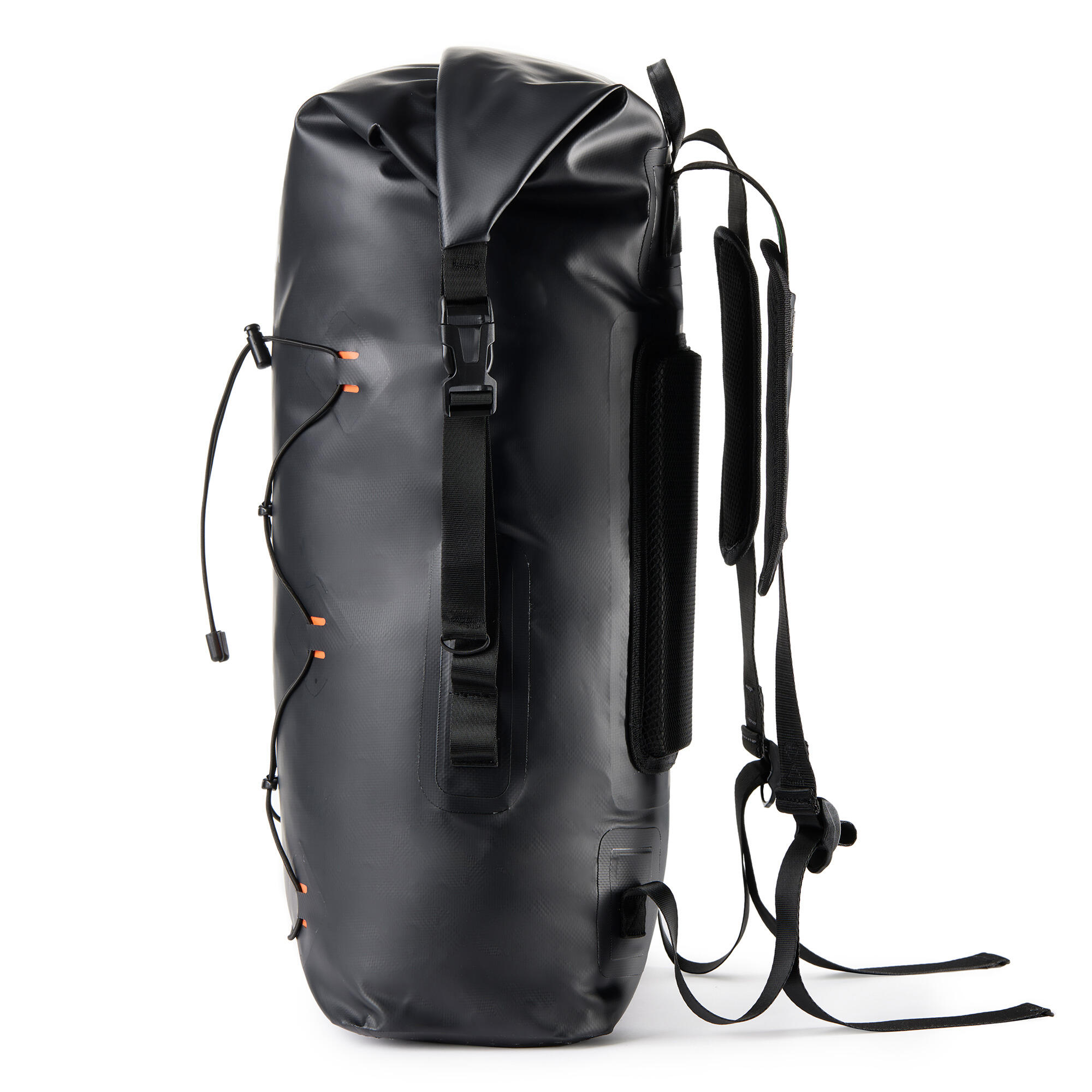 Waterdichte rugzak Dry Backpack 30L, waterdicht en slijtvast zwart-oranje 3/6