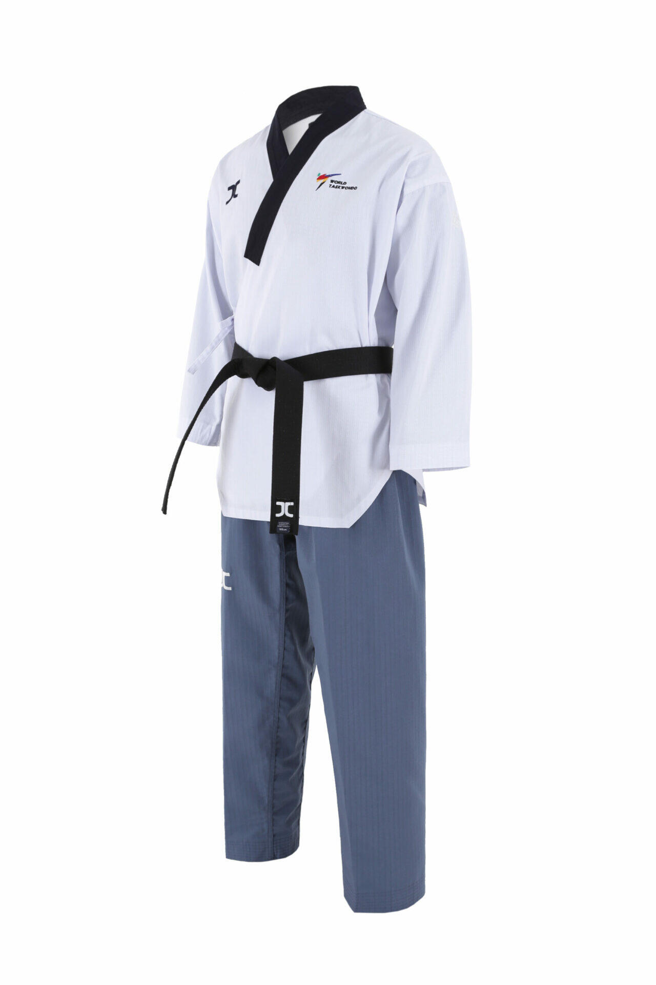 JCalicu poomsae dan taekwondopak voor dames | WT | wit-blauw 2/4