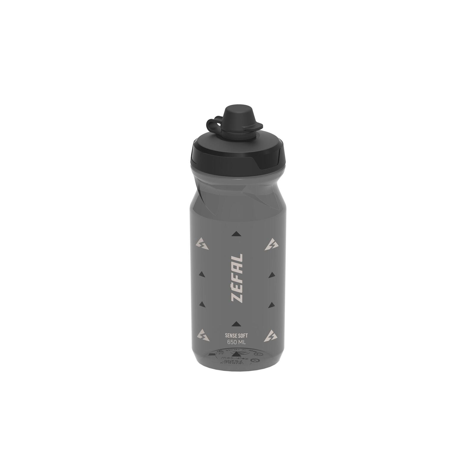 Bidon Sense Soft 65 Zefal No-Mud Bottle smoked black 0,65 l