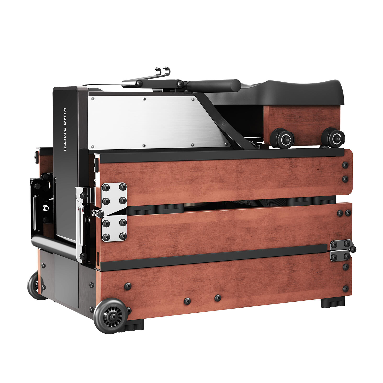 KINGSMITH WM10 klappbares Rudergerät mit Wasser- & Magnetwiderstand, LCD-Display 5/7