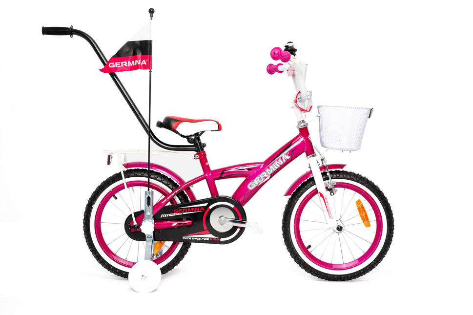 Rower dziecięcy GERMINA 16 BMX dziewczęcy z dodatkami