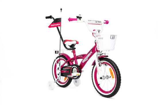 Rower dziecięcy GERMINA 16 BMX dziewczęcy z dodatkami