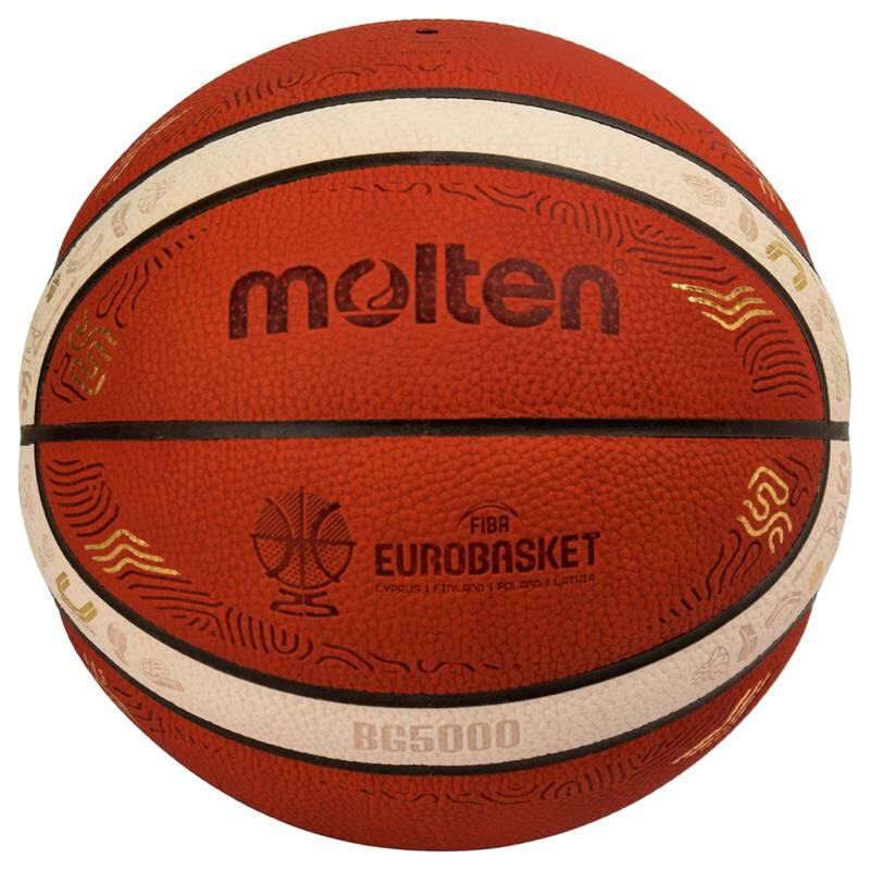 Piłka koszykarska Molten B7G5000 FIBA EuroBasket 2025 skóra naturalna, do hali 7/7
