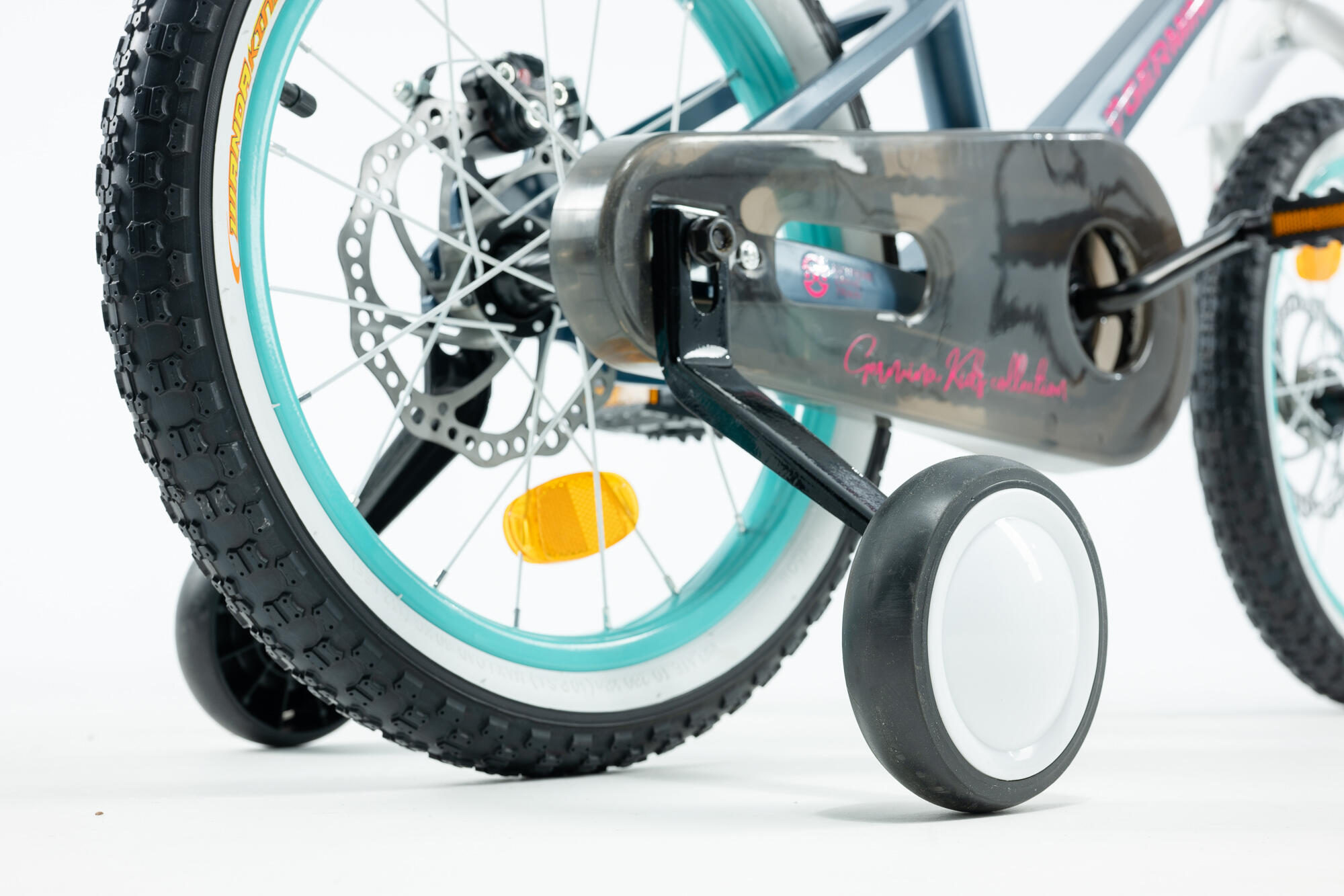 Kinderfiets GERMINA 16 inch met zijwieltjes, mandje, schijfremmen 2/4