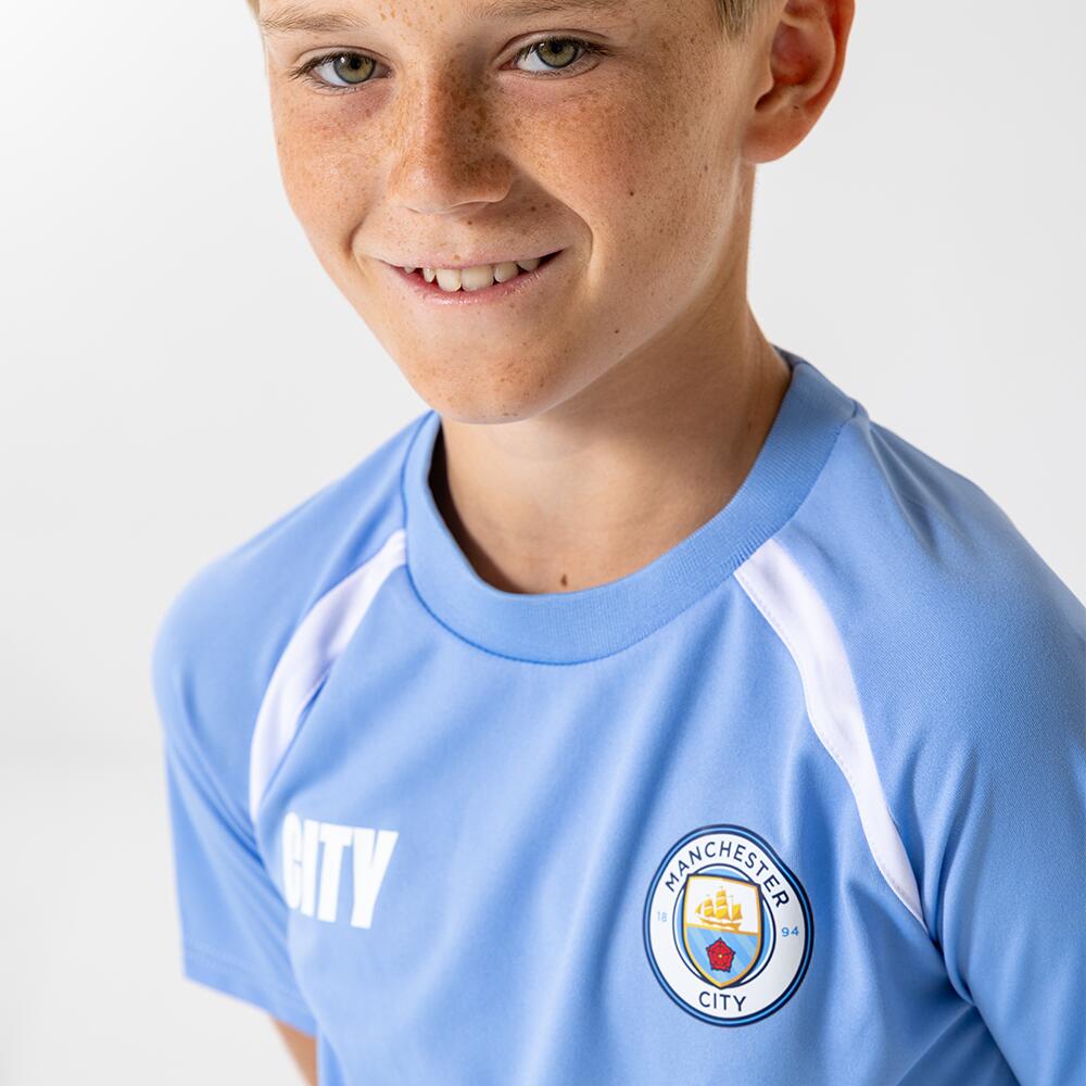 Strój domowy Manchester City dla dzieci