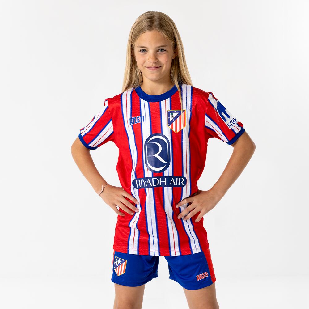 Atletico Madrid - Tenue Domicile Atlético Madrid Enfants - Tenue De Football - Bleu|rouge - 10 Ans / 140 Cm - Decathlon
