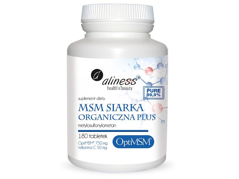 Siarka Organiczna Opti MSM ALINESS 180 tab