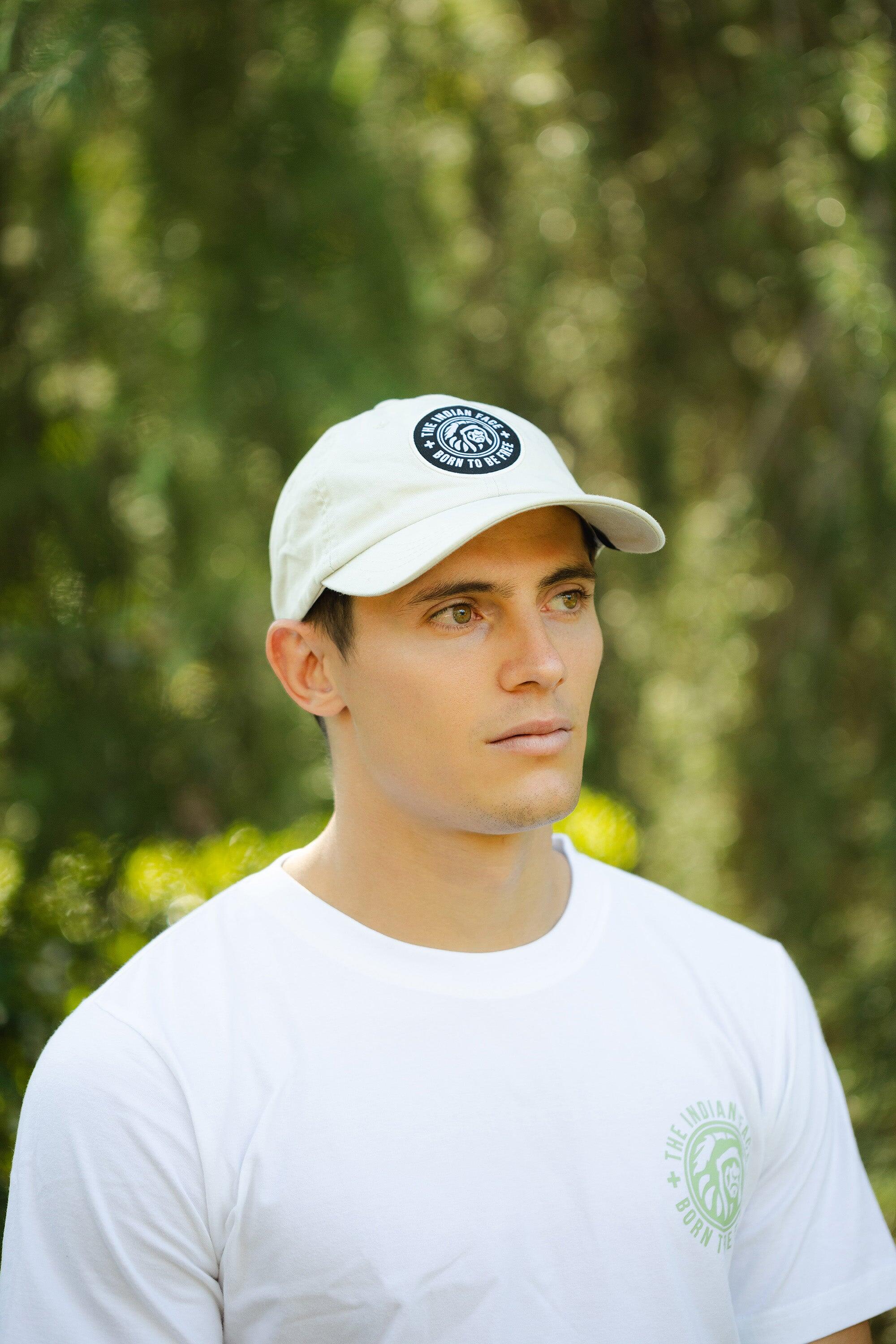 Gorra Nature The Indian Face algodón ajustable visera curva beige 5/7