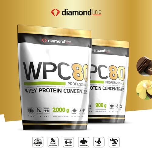 Odżywka białkowa DIAMOND WPC 80 900g Czekolada 2/2