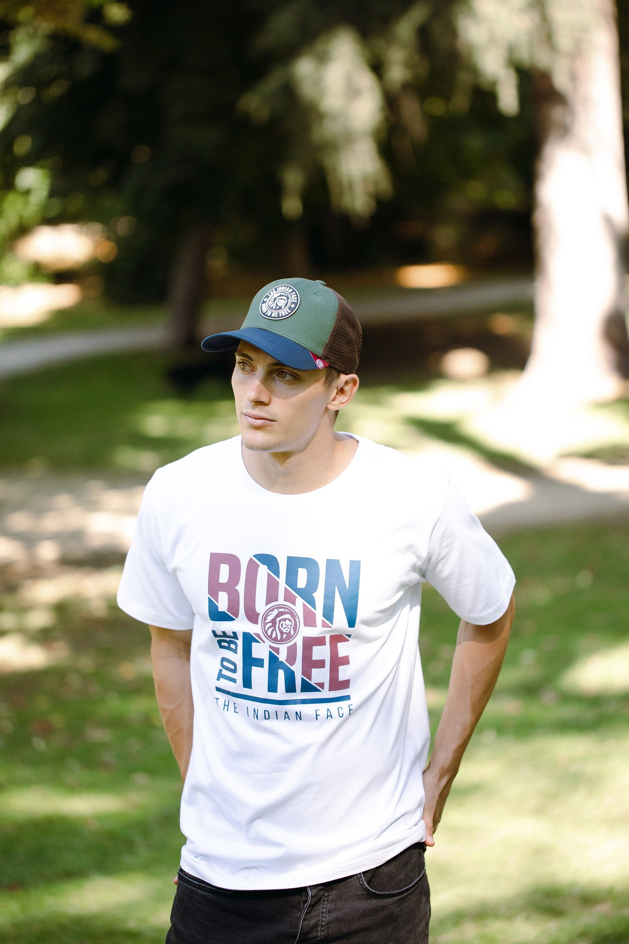 Gorra Trucker Born to Be Free Verde The Indian Face Unisex 5/5