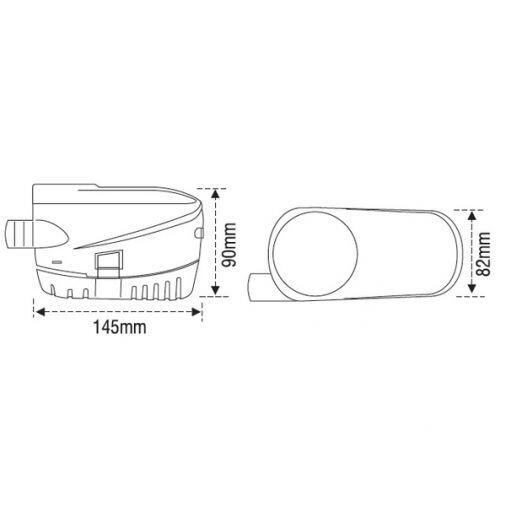 Pompe immergée automatique - NUOVA RADE 600 gph - 2271 l/h 3/3