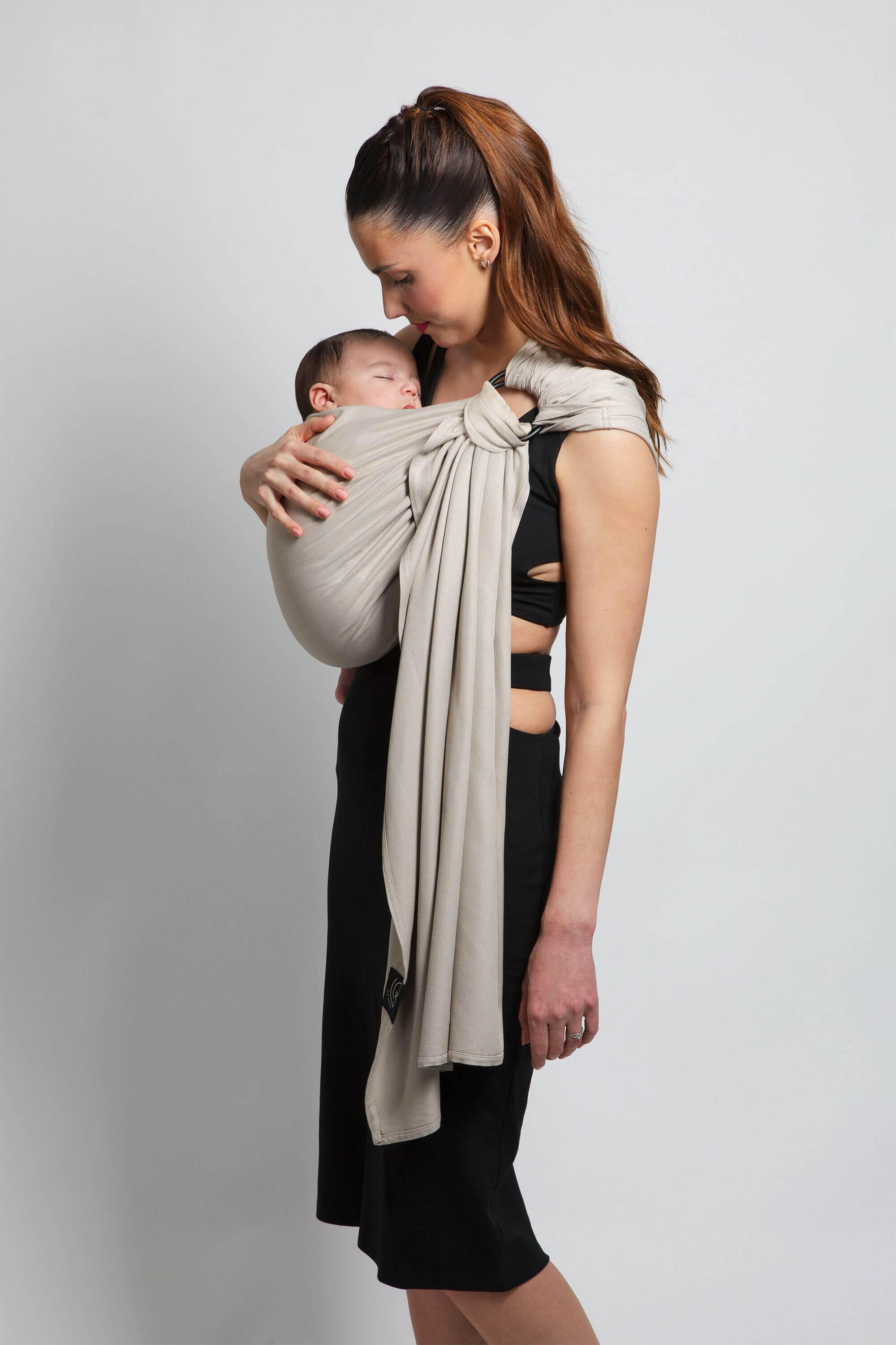 Sling Echarpe Tissée Sans Nœud - Or Blanc 2/5