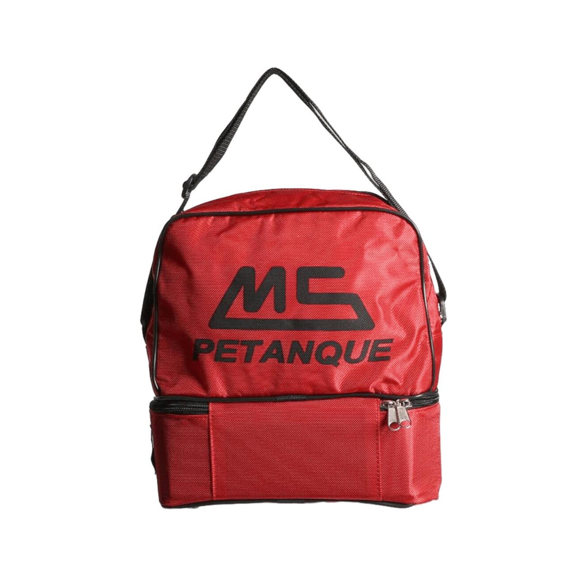 Ms Petanque - Sac Pétanque Avec Compartiment 2 Triplettes - Ms Pétanque - Housse De Rangement - Rouge - Taille Unique - Decathlon