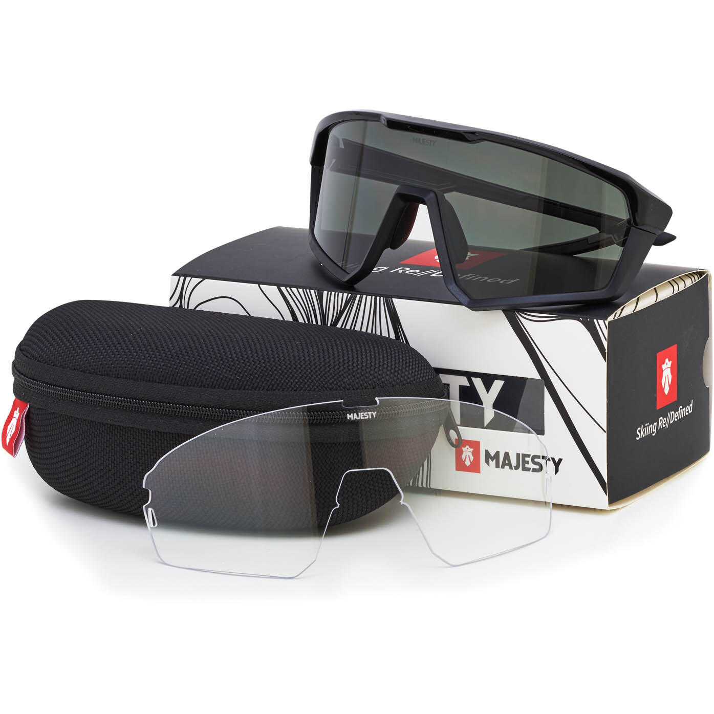 Okulary przeciwsłoneczne MAJESTY Pro Tour black / black pearl 5/7