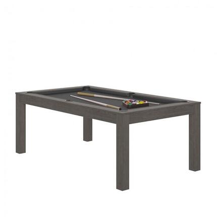 BILLARD CHARME ANTHRACITE - DRAP ROUGE AVEC PLATEAUX TABLE