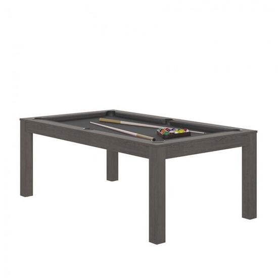 BILLARD CHARME ANTHRACITE - DRAP GREY AVEC PLATEAUX TABLE
