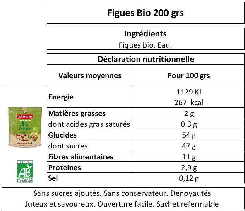 Figues Bio 200 grs  fruits secs, nutrition, fruits, figue 2/4