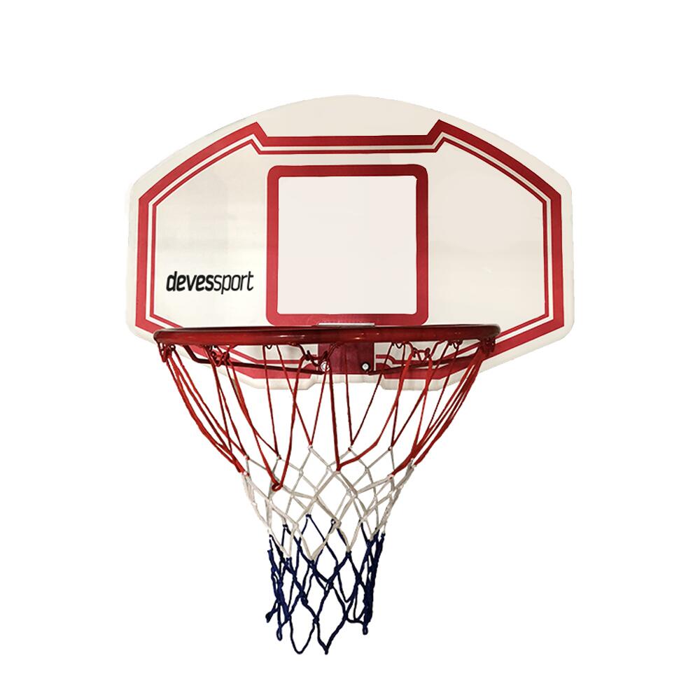 Devessport - Devessport Panier Mural - 90 X 60 Cm - Panier De Basket - Blanc|rouge - Taille Unique - Decathlon