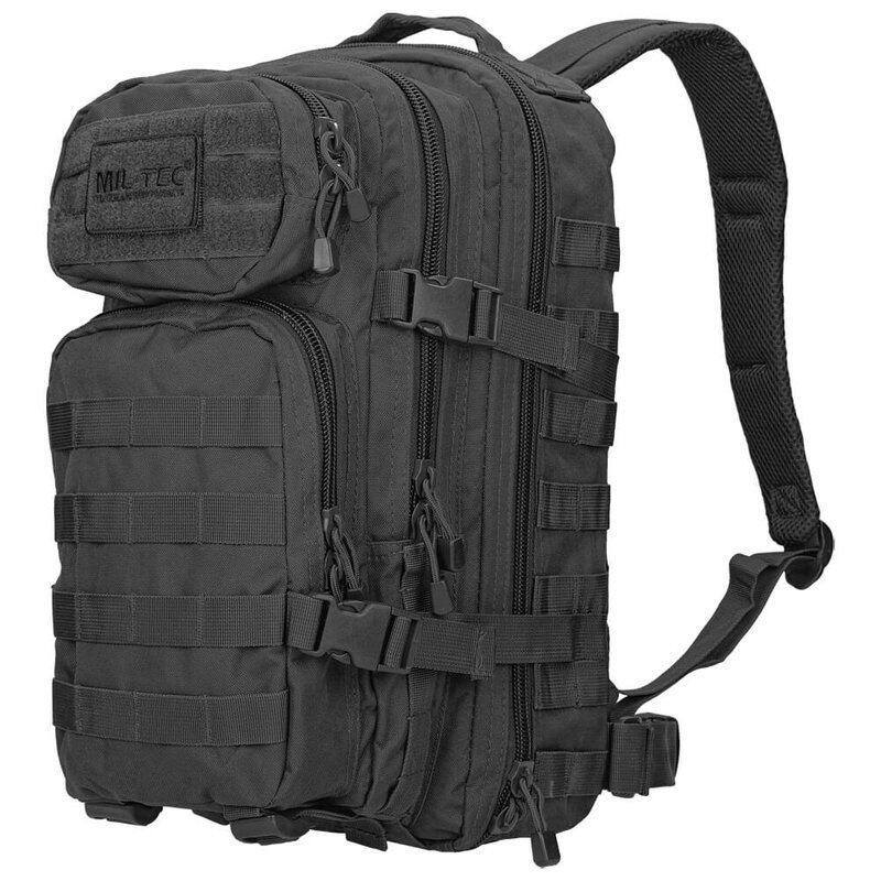 MOCHILA TÁTICA MILITAR MIL-TEC Preta 20L 3/5