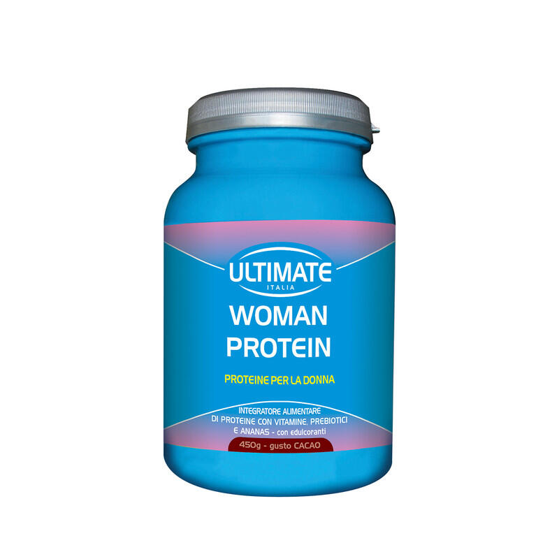 ULTIMATE ITALIA Integratore alimentare - WOMAN PROTEIN CACAO - 450g