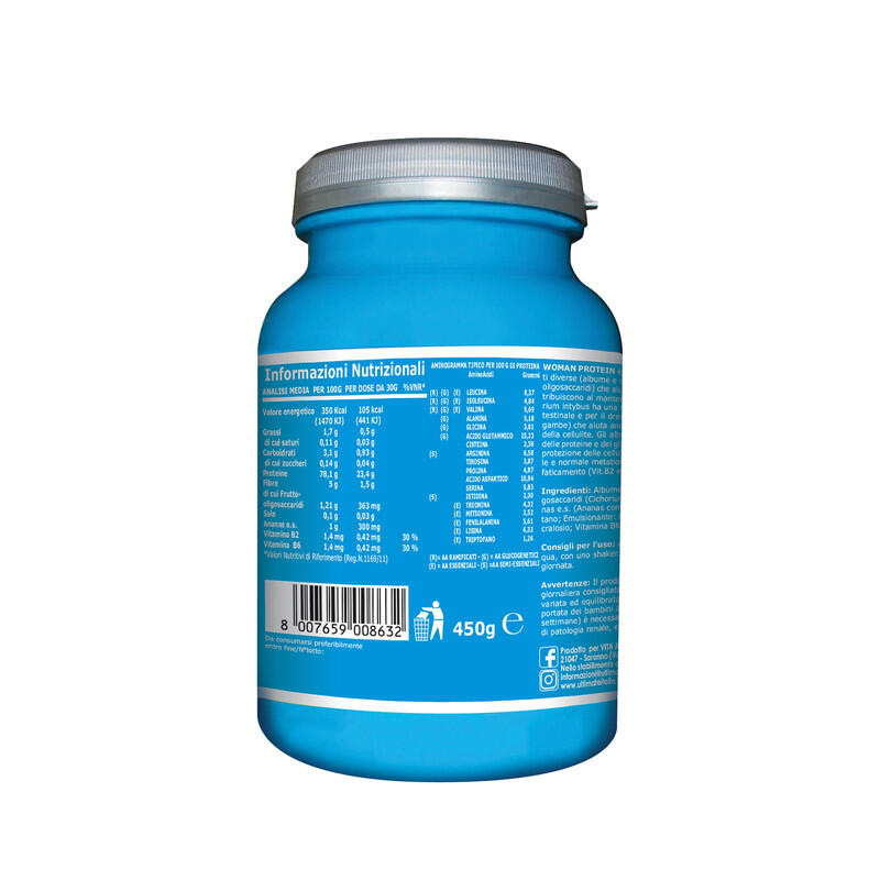 Integratore alimentare - WOMAN PROTEIN CACAO - 450g 3/7