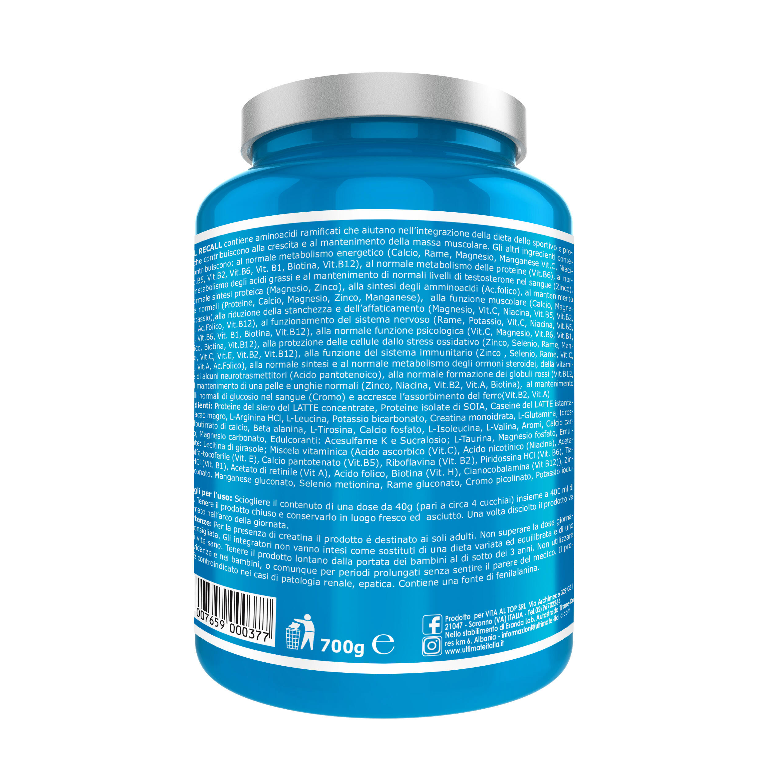 Integratore alimentare - TOTAL RECALL CACAO - 700g 3/5