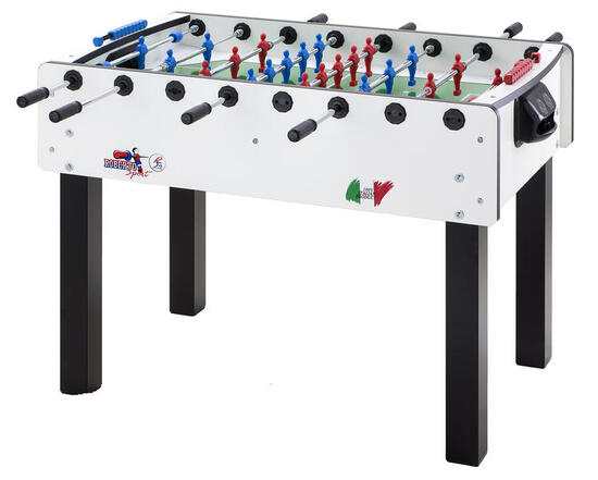 Calciobalilla Roberto Sport MATCH 2.0 bianco - aste rientranti