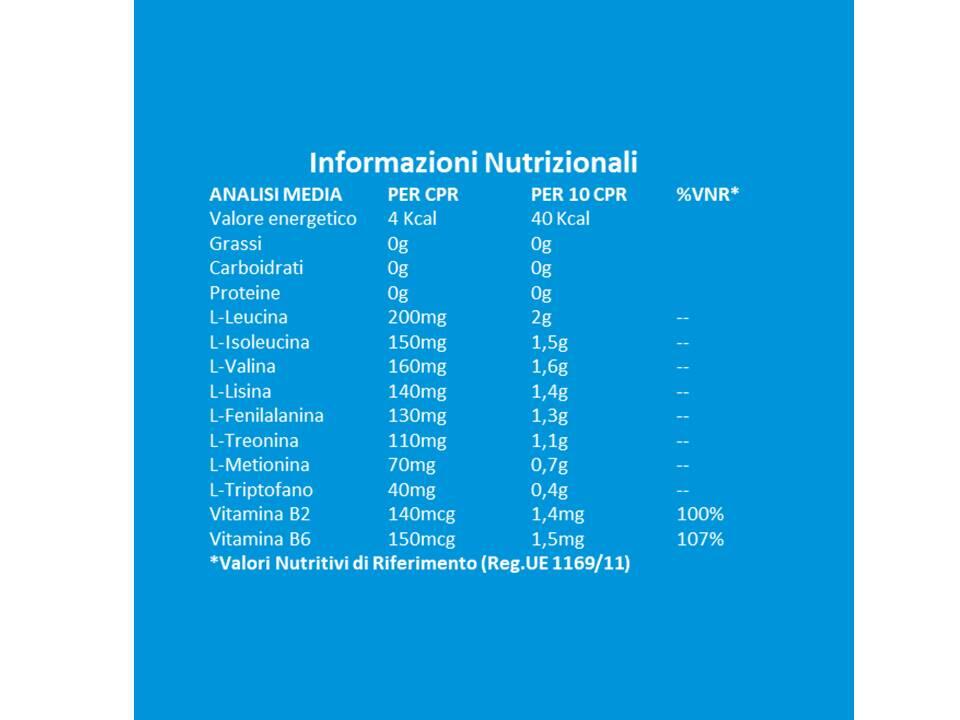 Integratore alimentare - AMINOACIDI ESSENZIALI - NITRO MAX - 100 cpr 4/5