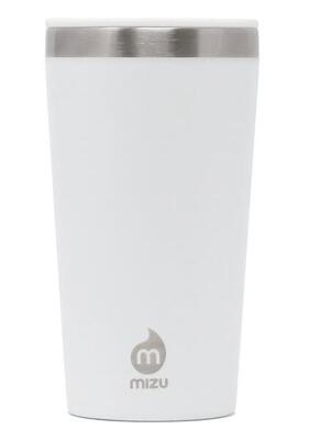 Bicchiere termico Mizu Tumbler 029 L acciaio inox bianco compatto senza BPA