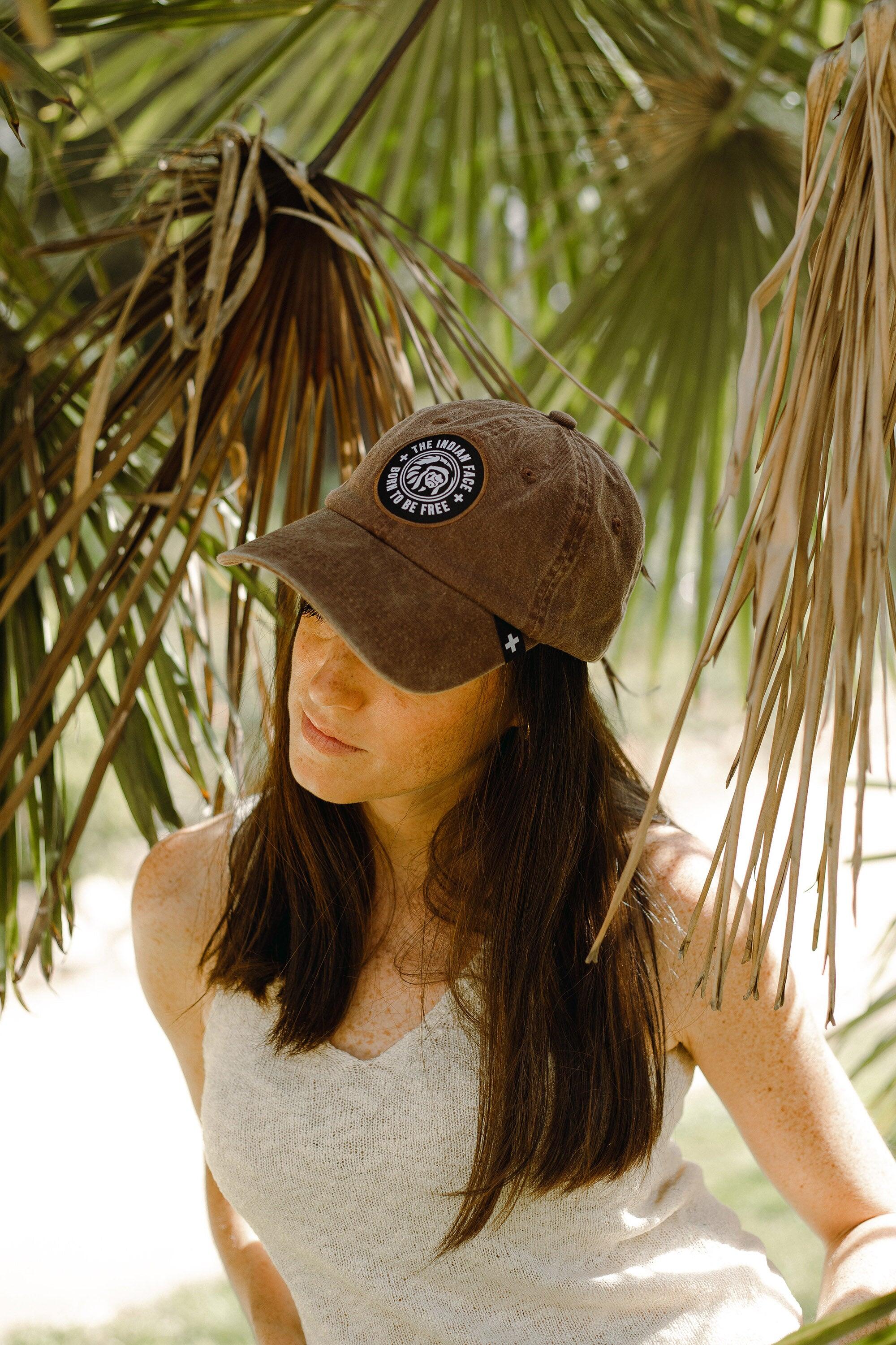 Gorra Nature The Indian Face algodón ajustable visera curva marrón 3/7