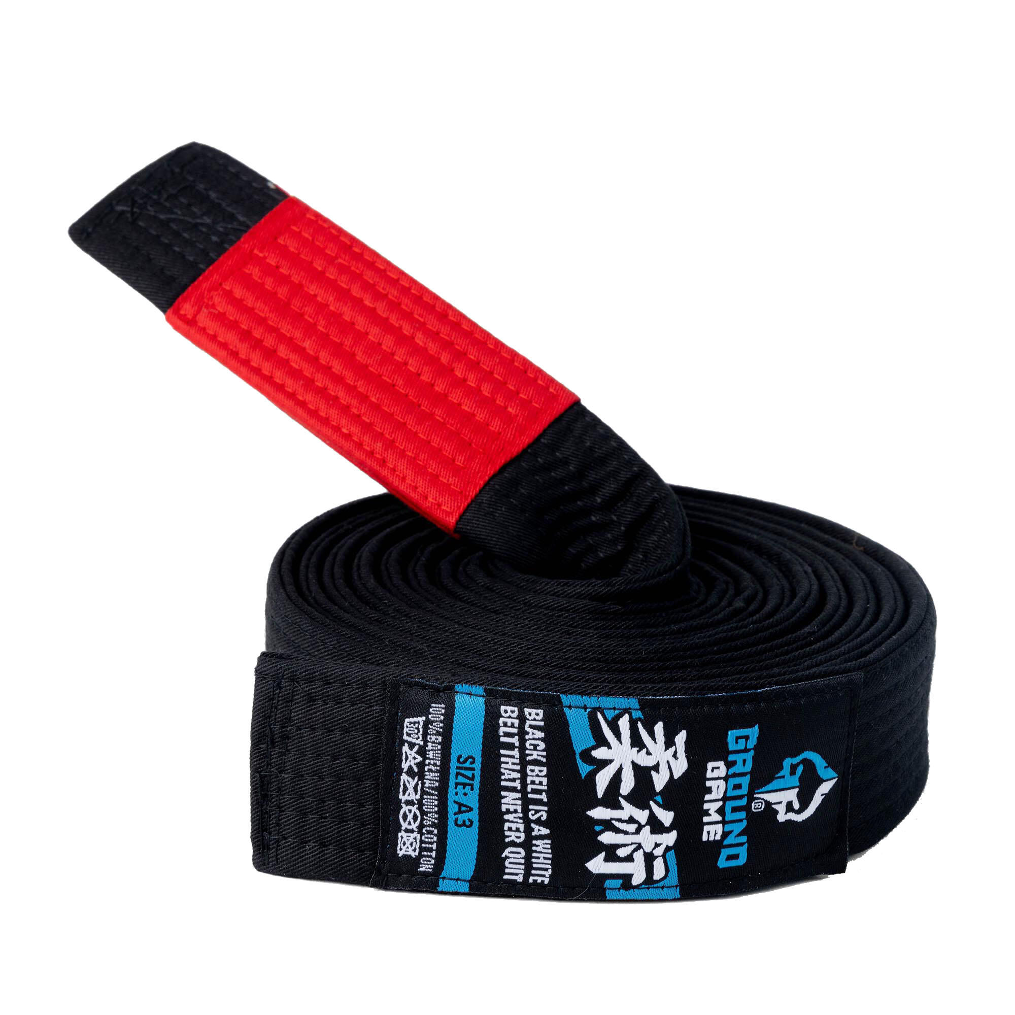 Pas do BJJ z panelem na belki Ground Game czarny 4/4